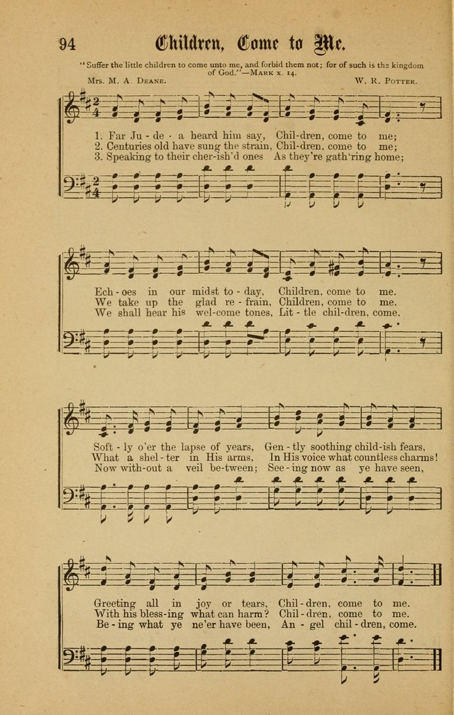 Good Will: A collection of New Music for Sabbath Schools and Gospel Meetings (Enlarged) page 92