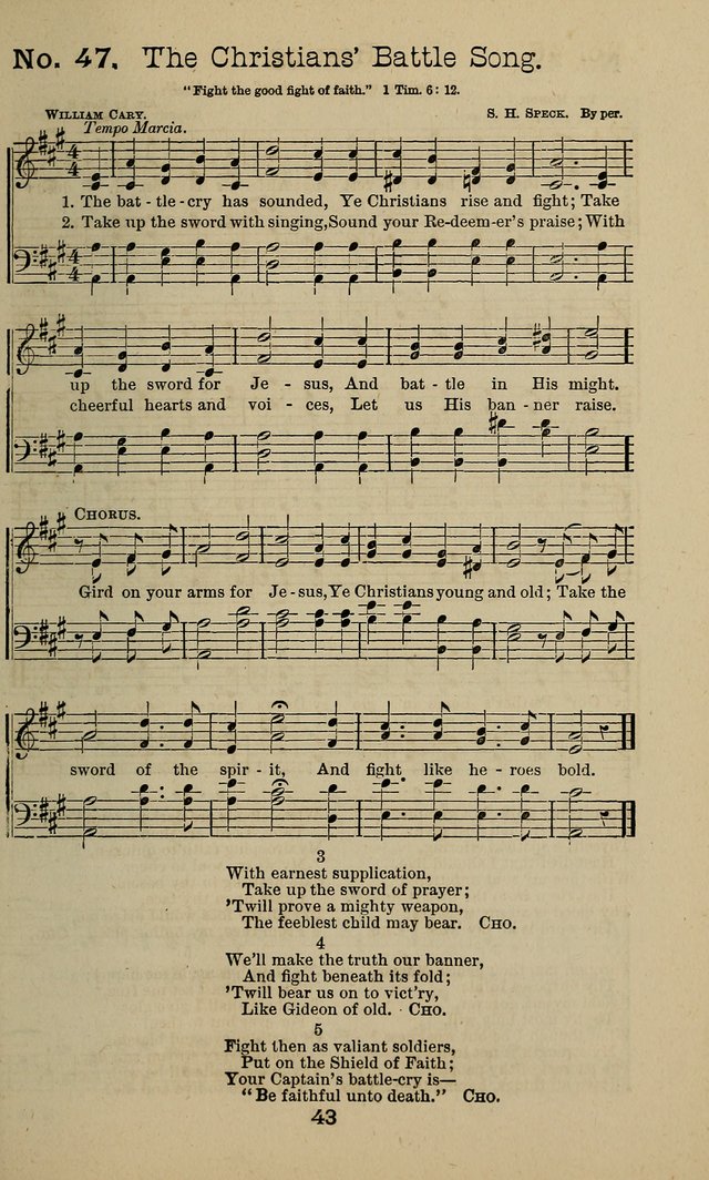 The Gospel of Joy: prepared especially for gospel meetings, camp meetings, devotional meetings, and Sunday schools page 43