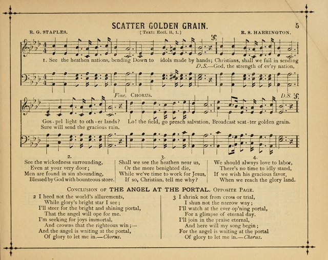 Garlands of Praise: a choice collection of original and selected hymns and tunes suitable for Sunday-Schools, Bible classes and the home circle page 10