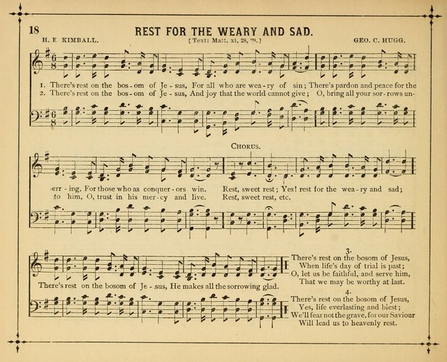 Garlands of Praise: a choice collection of original and selected hymns and tunes suitable for Sunday-Schools, Bible classes and the home circle page 23