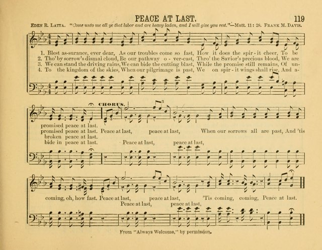 Gates of Praise: for the Sabbath-school, praise-service, prayer-meeting, etc. page 119