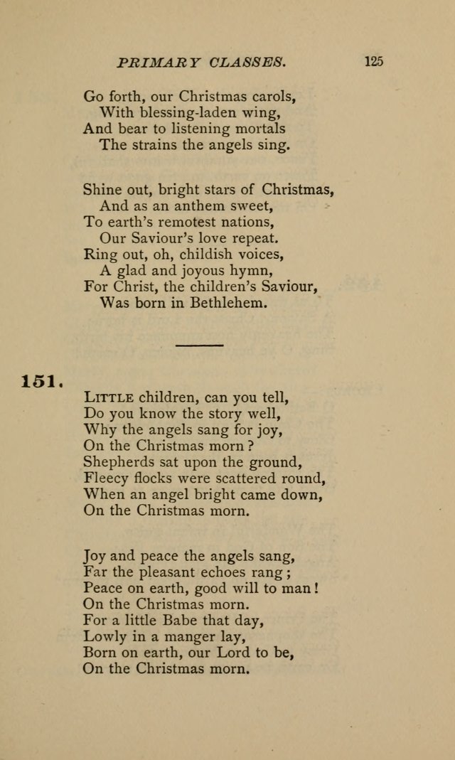 Hymnal for Primary Classes: a collection of hymns and tunes, recitations and exercises, being a manual for primary Sunday-schools (Words ed.) page 122