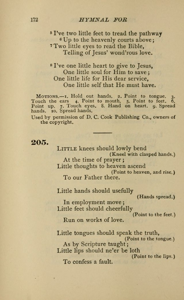 Hymnal for Primary Classes: a collection of hymns and tunes, recitations and exercises, being a manual for primary Sunday-schools (Words ed.) page 169