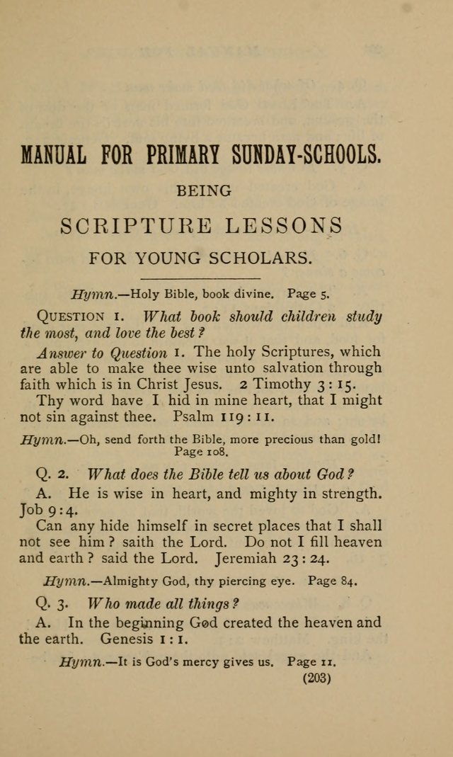 Hymnal for Primary Classes: a collection of hymns and tunes, recitations and exercises, being a manual for primary Sunday-schools (Words ed.) page 200