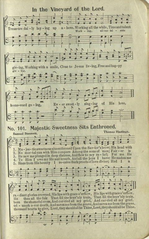Hosannas: for Sunday Schools, conventions, etc., and generatl use in Christian work and worship page 101