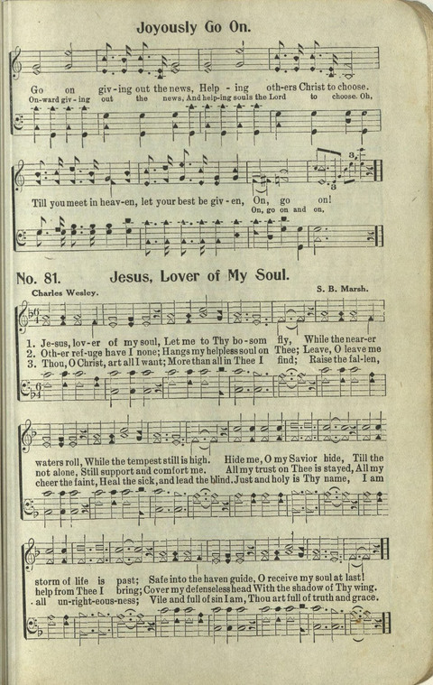 Hosannas: for Sunday Schools, conventions, etc., and generatl use in Christian work and worship page 81