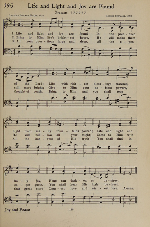 The Hymnal for Young People page 159