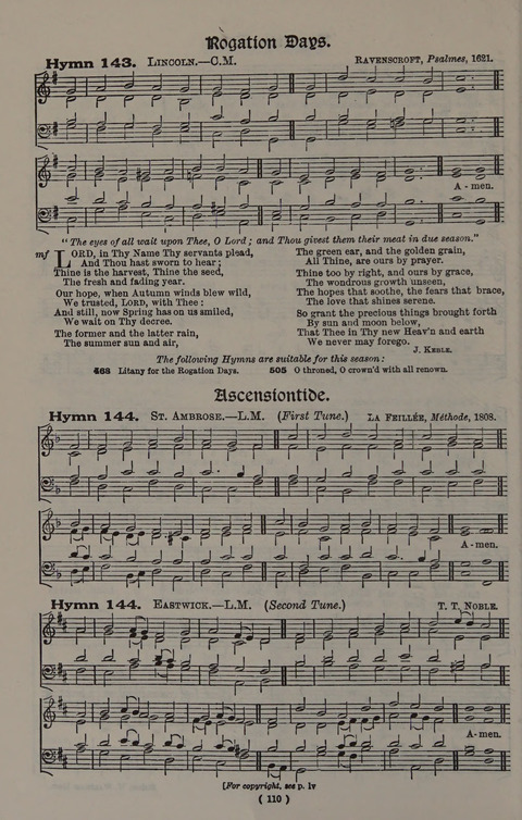 Hymns Ancient and Modern (Standard ed.) page 110