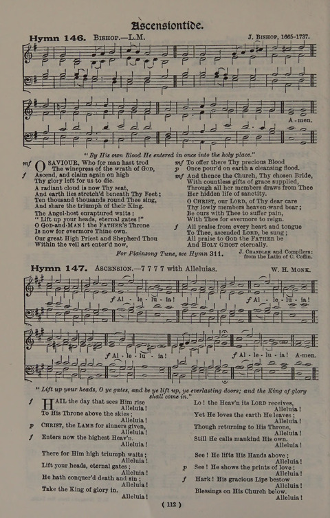 Hymns Ancient and Modern (Standard ed.) page 112