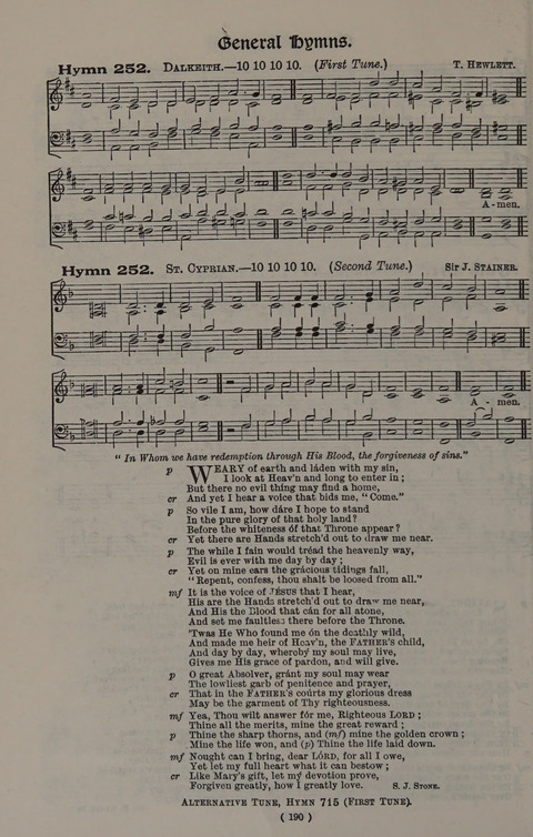 Hymns Ancient and Modern (Standard ed.) page 190