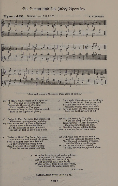 Hymns Ancient and Modern (Standard ed.) page 357