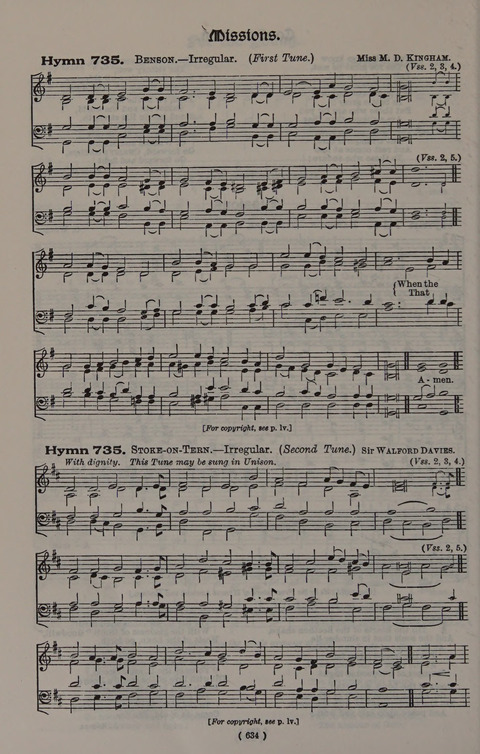 Hymns Ancient and Modern (Standard ed.) page 634