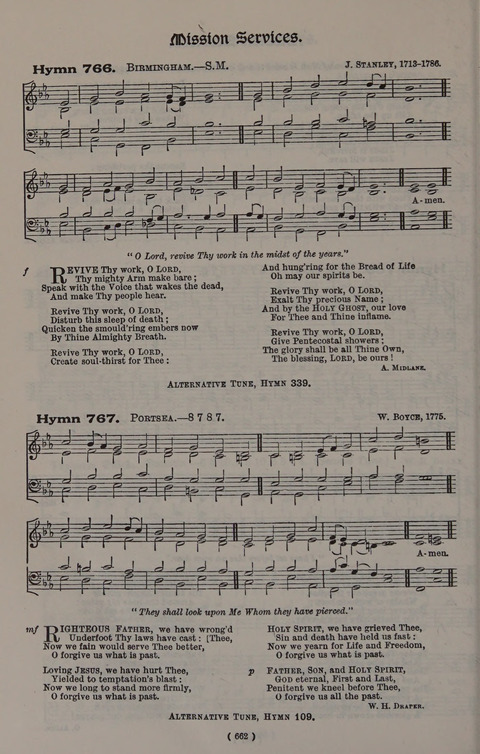 Hymns Ancient and Modern (Standard ed.) page 662