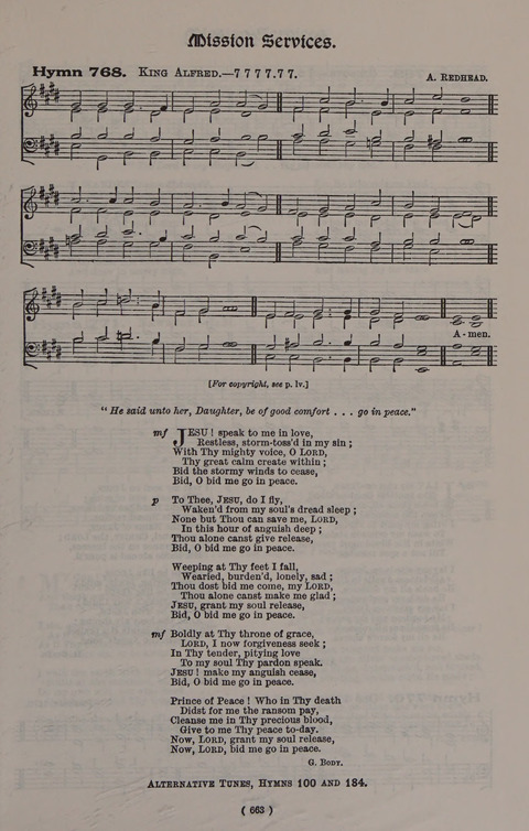 Hymns Ancient and Modern (Standard ed.) page 663