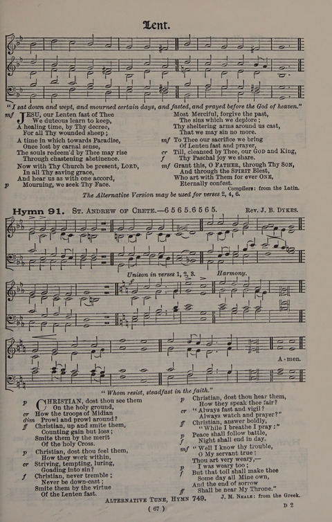 Hymns Ancient and Modern (Standard ed.) page 67
