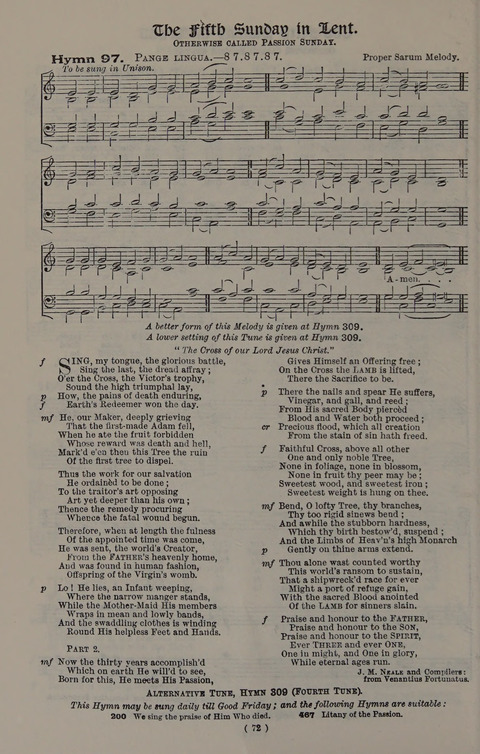 Hymns Ancient and Modern (Standard ed.) page 72