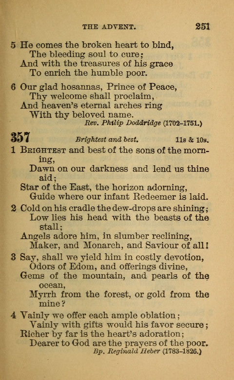 Hymns of the Ages: for Public and Social Worship, Approved and Recommended ... by the General Assembly of the Presbyterian Church in the U.S. (Second ed.) page 251
