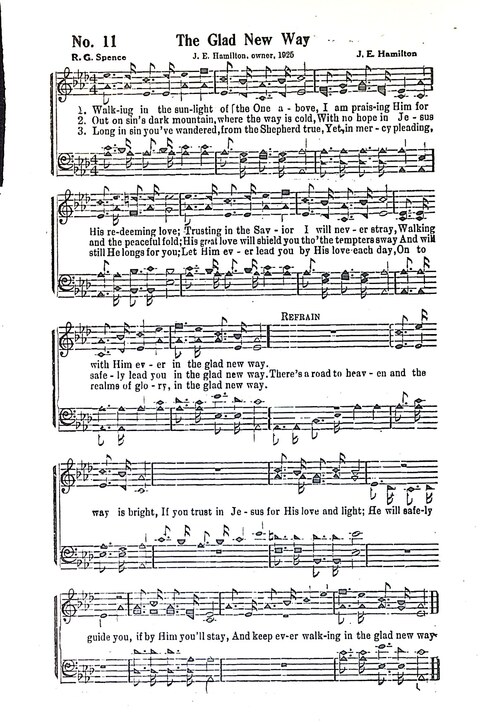 Harbor Bells [no. 1]: our 1925 book for Sunday schools, singing schools, revivals, conventions, and general use in all religious gatherings page 12