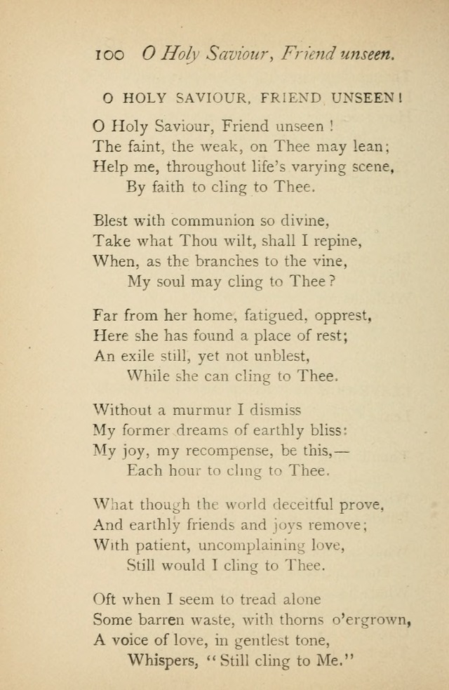 A Handy Book of Old and Familiar Hymns page 100