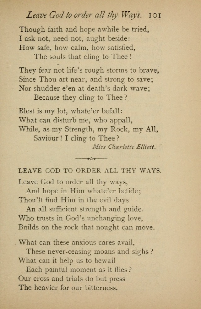 A Handy Book of Old and Familiar Hymns page 101