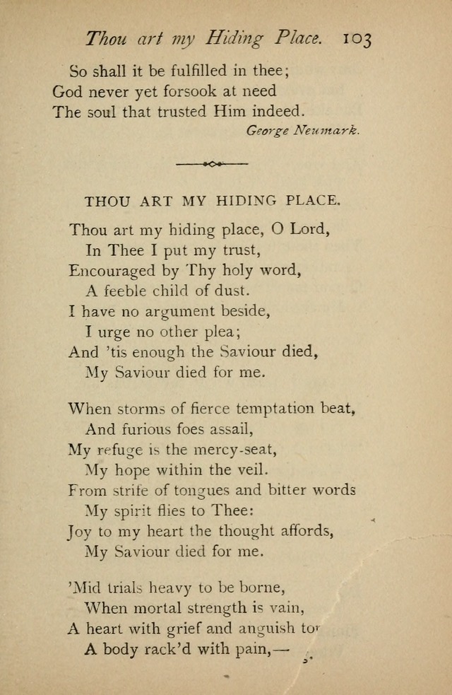 A Handy Book of Old and Familiar Hymns page 103