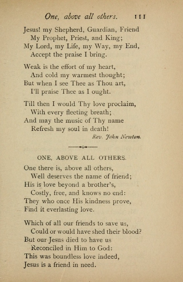 A Handy Book of Old and Familiar Hymns page 111