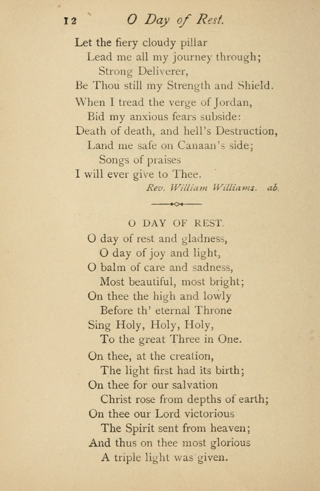 A Handy Book of Old and Familiar Hymns page 12