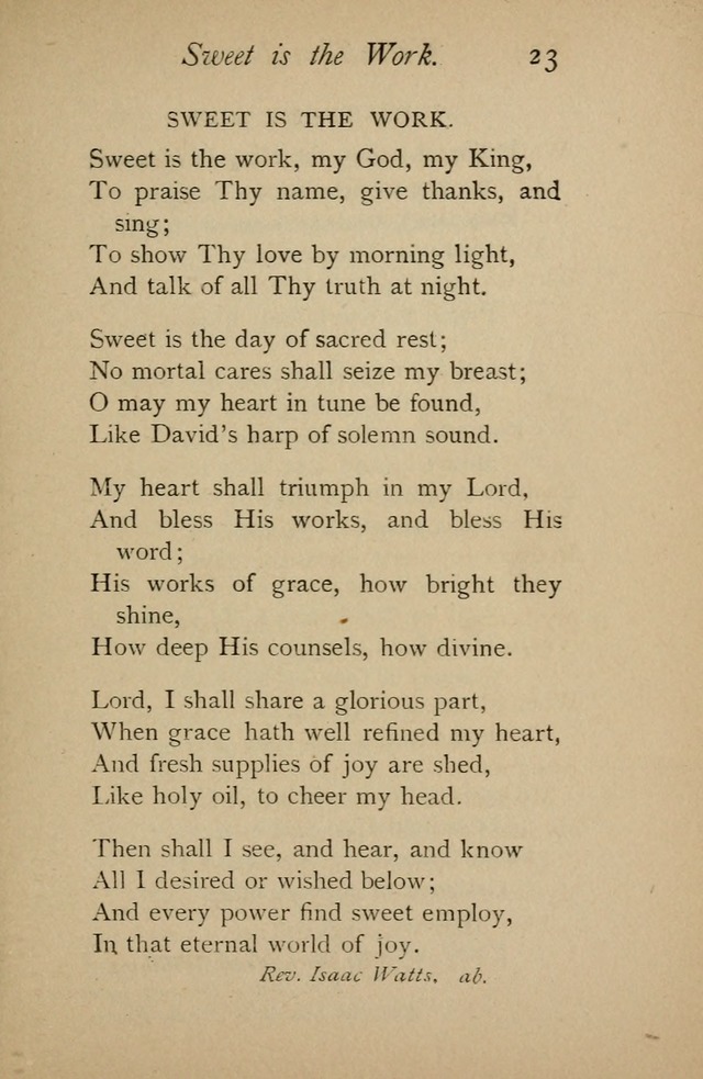 A Handy Book of Old and Familiar Hymns page 23