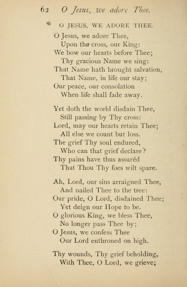 A Handy Book of Old and Familiar Hymns page 62