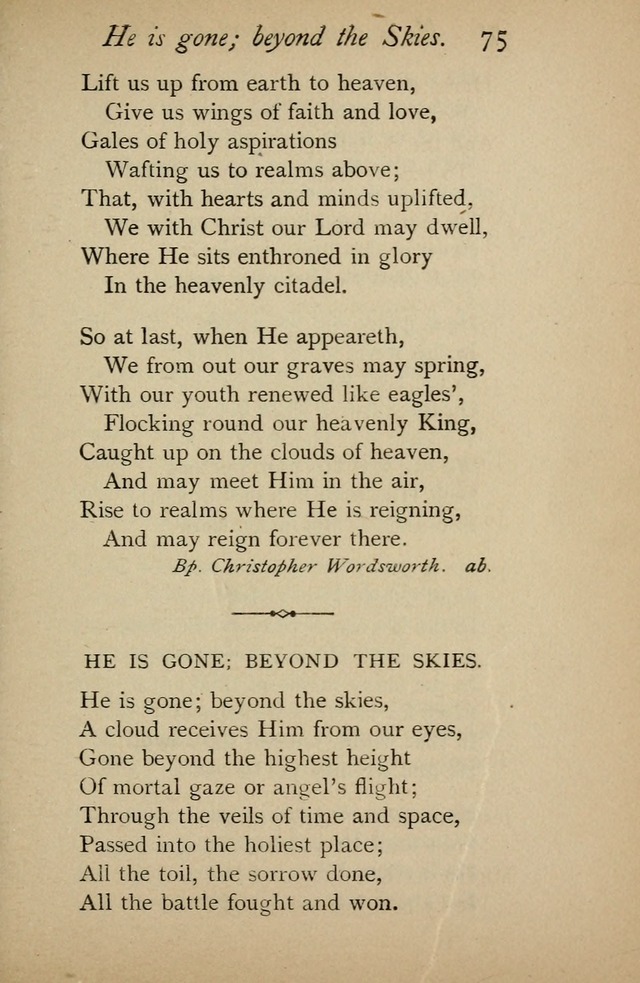 A Handy Book of Old and Familiar Hymns page 75