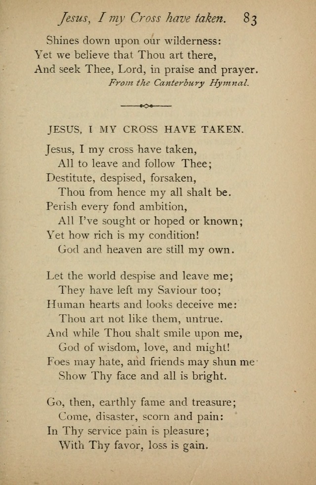 A Handy Book of Old and Familiar Hymns page 83