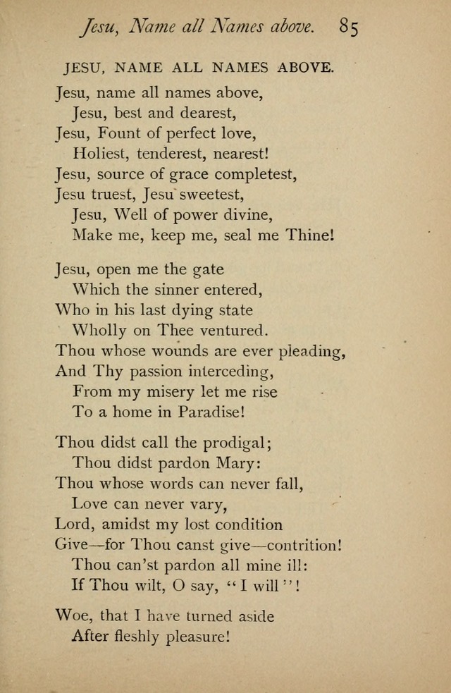 A Handy Book of Old and Familiar Hymns page 85