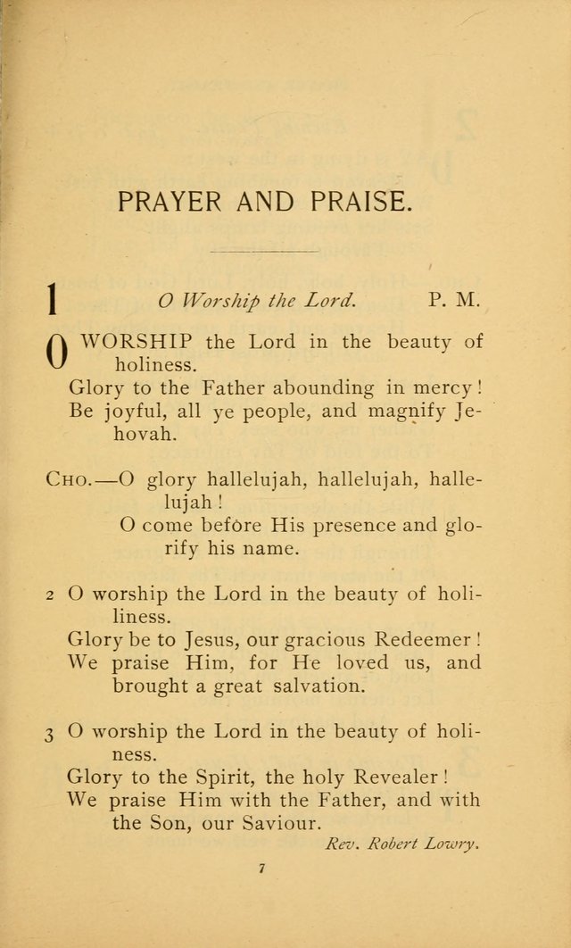 Hymn Book of the United Evangelical Church page 7