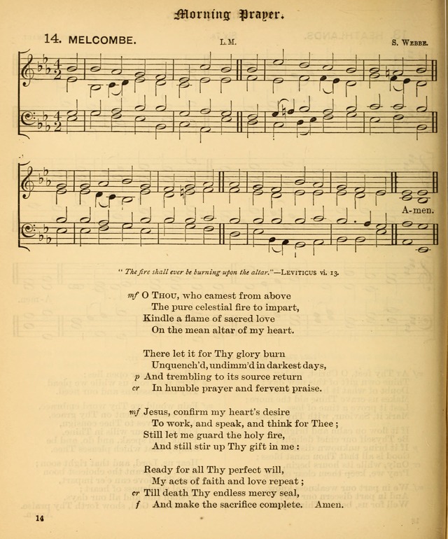 The Hymnal Companion to the Book of Common Prayer with accompanying tunes (3rd ed., rev. and enl.) page 14