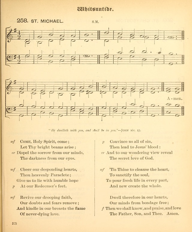 The Hymnal Companion to the Book of Common Prayer with accompanying tunes (3rd ed., rev. and enl.) page 315