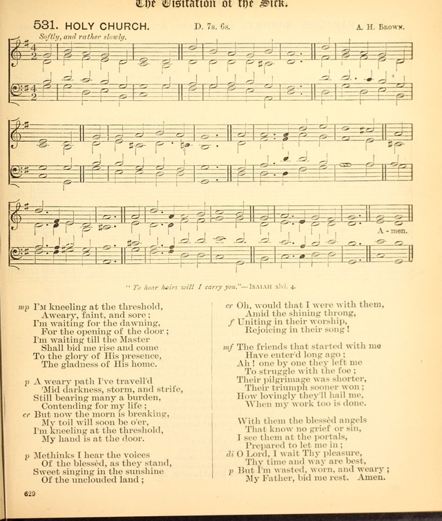The Hymnal Companion to the Book of Common Prayer with accompanying tunes (3rd ed., rev. and enl.) page 629
