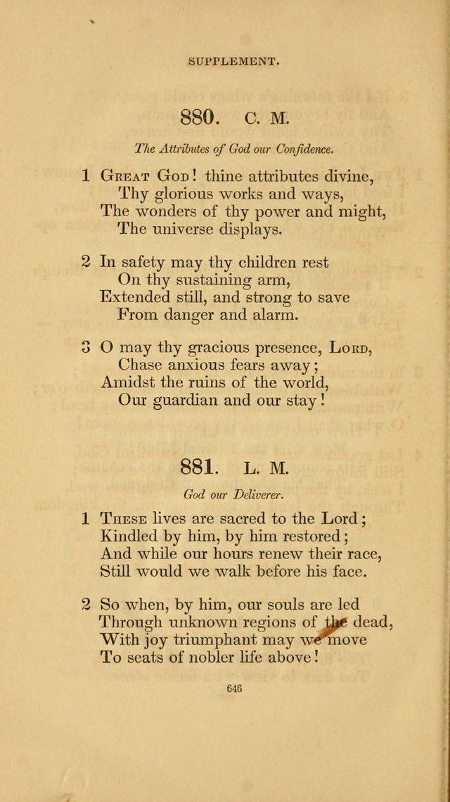 Hymns for the Church of Christ. (6th thousand) page 646