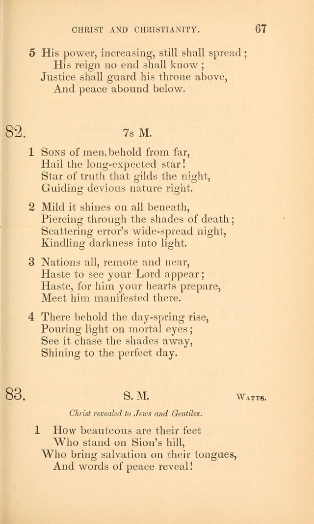 Hymns for the Christian Church, for the Use of the First Church of Christ in Boston page 92