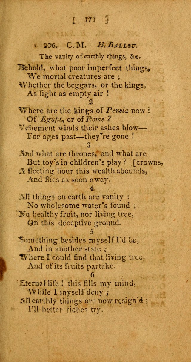 Hymns: composed by different authors, by order of the General Convention of Universalists of the New-England States and Others. Adapted to public and private devotion page 171