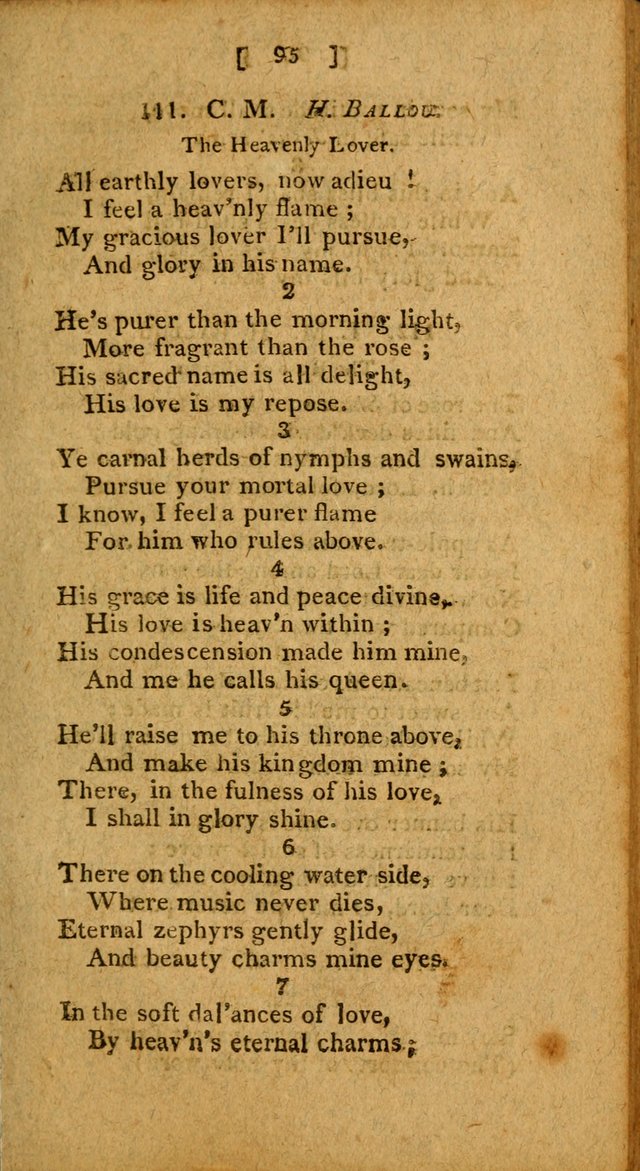 Hymns: composed by different authors, by order of the General Convention of Universalists of the New-England States and Others. Adapted to public and private devotion page 95