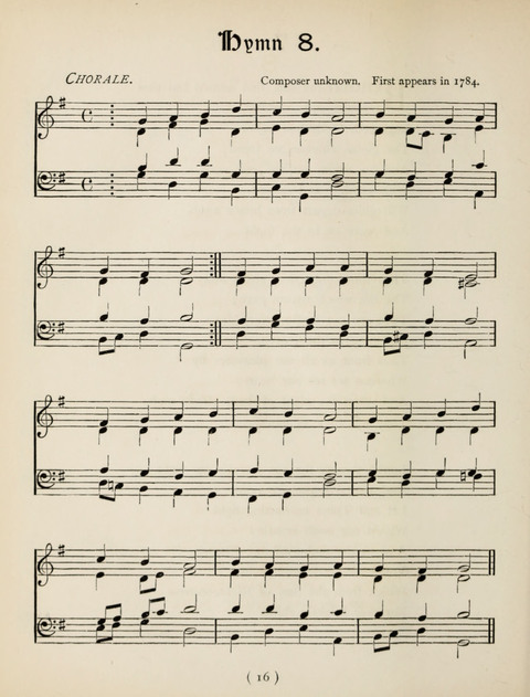 Hymns and Chorales: for schools and colleges page 16