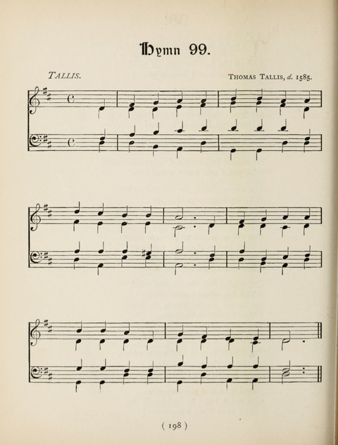 Hymns and Chorales: for schools and colleges page 198