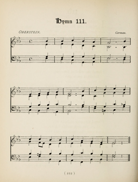 Hymns and Chorales: for schools and colleges page 222