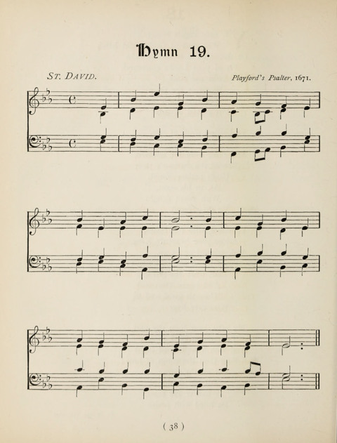 Hymns and Chorales: for schools and colleges page 38