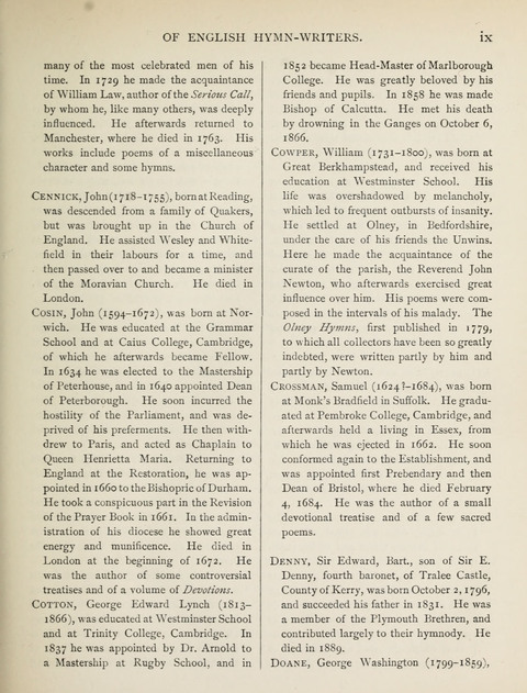 Hymns and Chorales: for schools and colleges page xiv