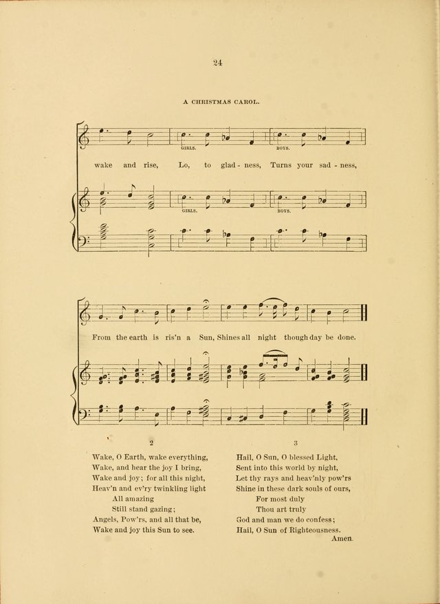 Hymns and Carols Set to Music page 24