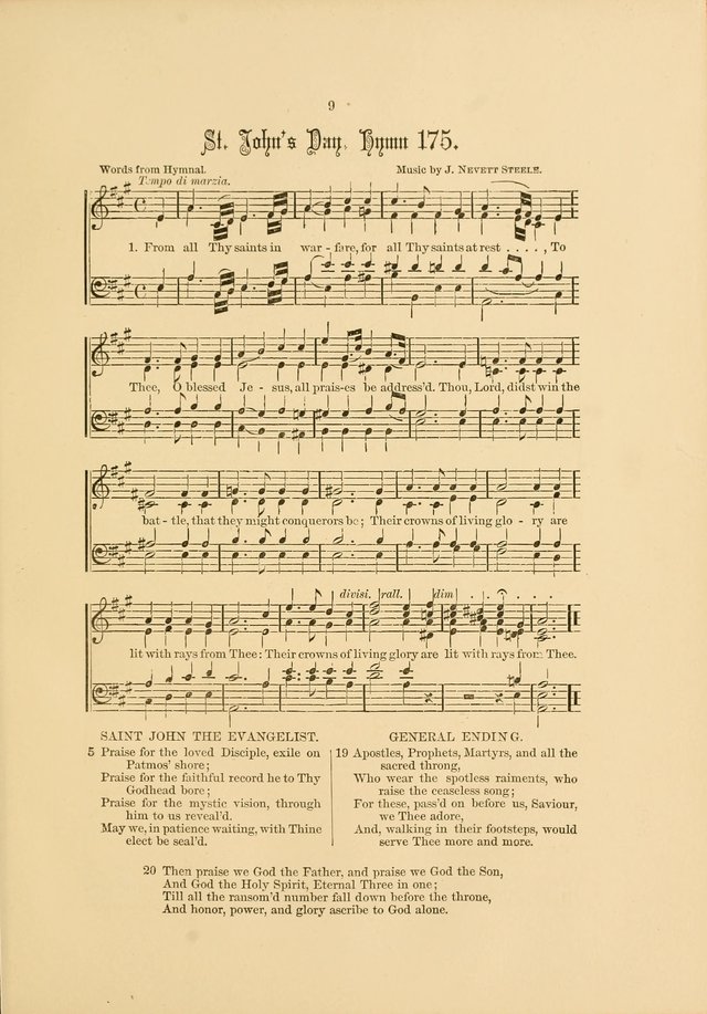 Hymns and Carols Set to Music page 9
