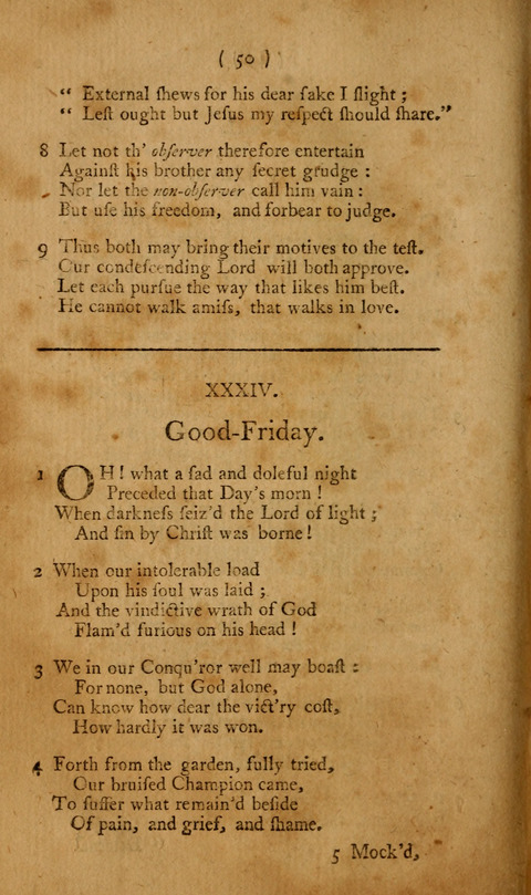 Hymns, etc.: composed on various subjects (10th ed.) page 50
