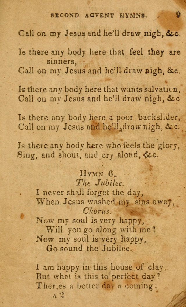 Hymns: designed for the Use of the Second advent band page 9