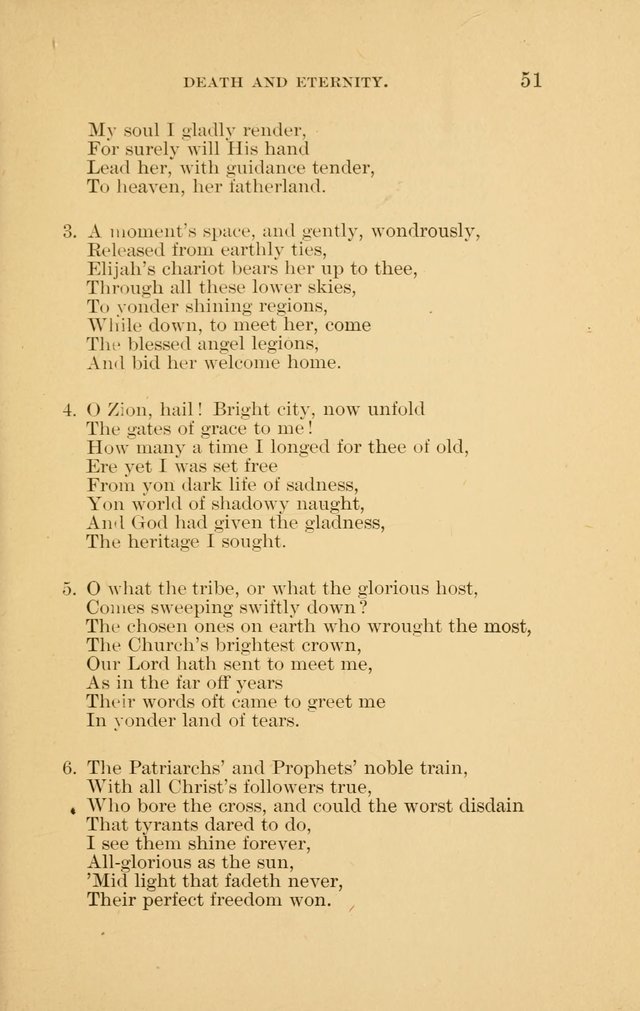 Hymns of the Evangelical Lutheran Church: for the use of English Lutheran Missions page 51